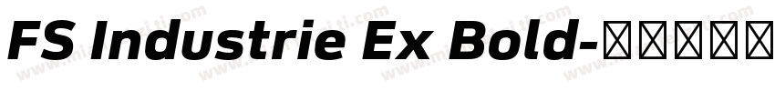 FS Industrie Ex Bold字体转换